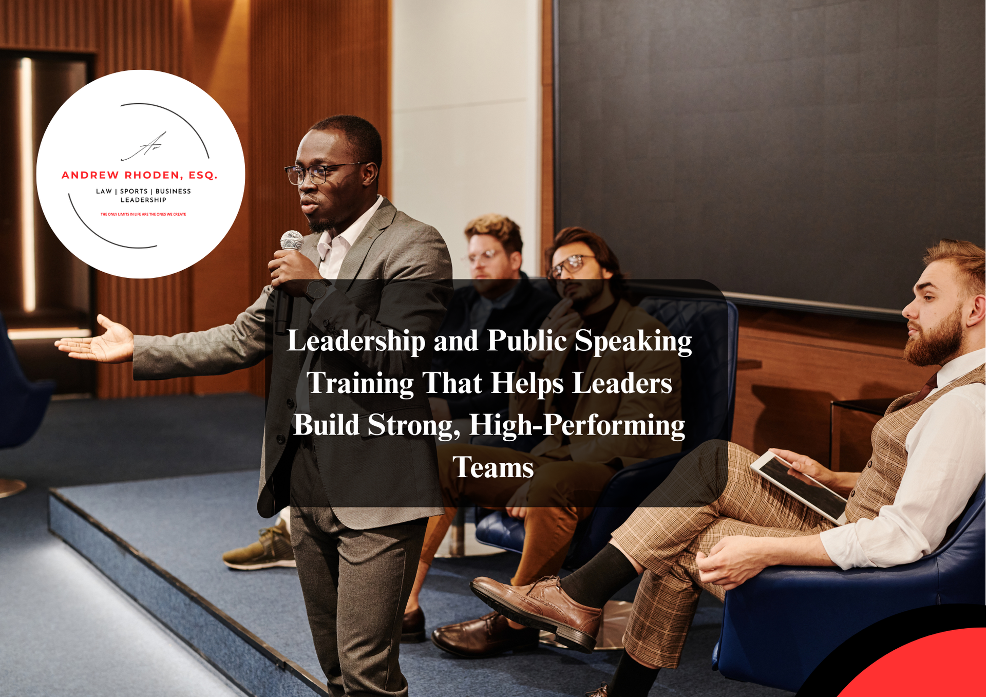 Professional keynote speaker presenting to a business leadership audience at a corporate conference.