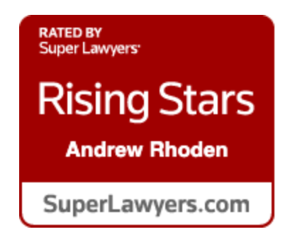 Rising stars andrew rhoden is rated by super lawyers