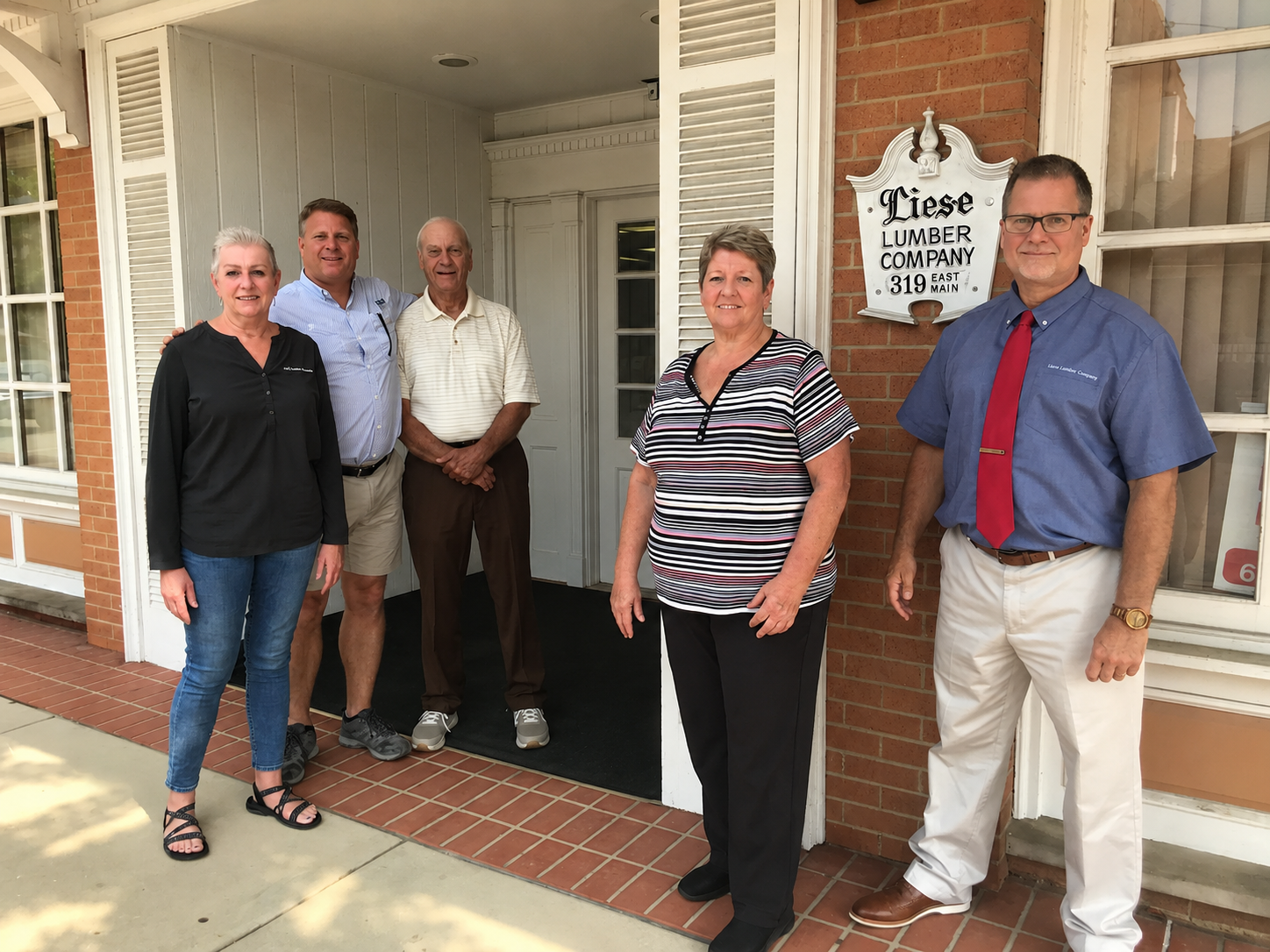 Current Liese Lumber family and team Belleville Illinois