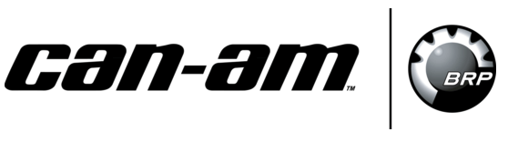Can-Am logo with black text and gear icon with 