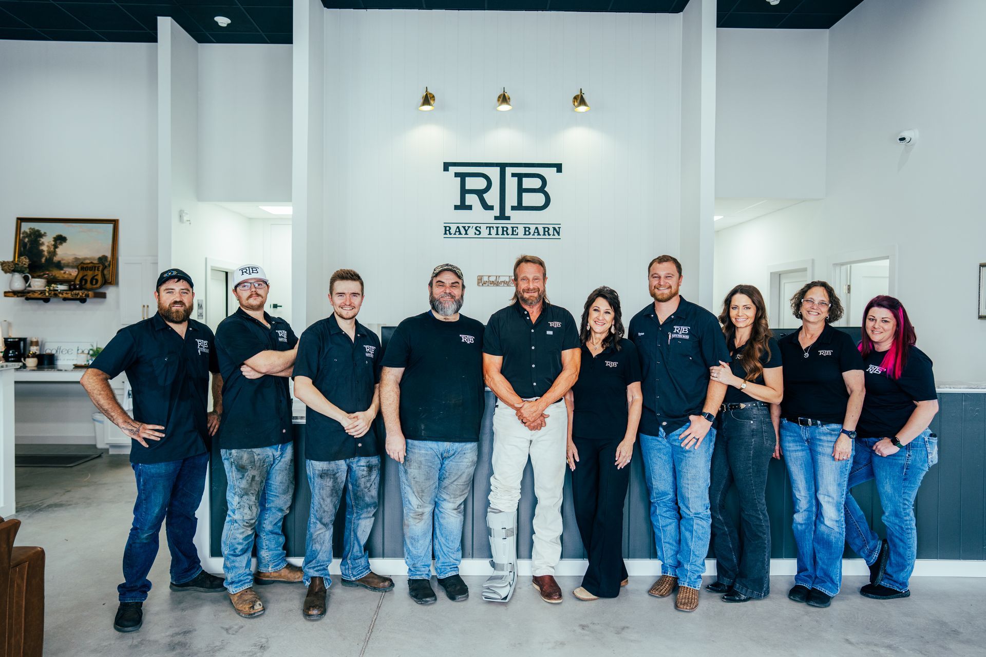 Group of people posing in front of 