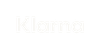 Klarna logo in light grey.