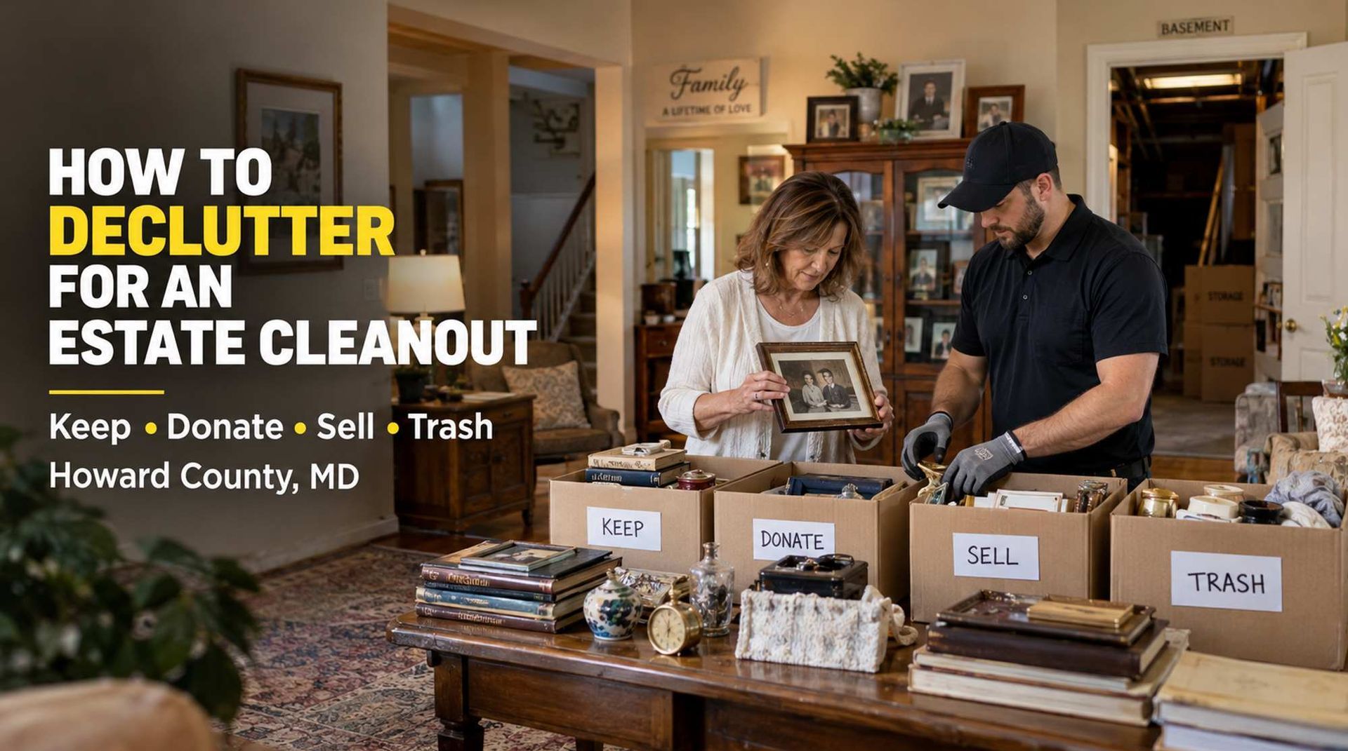 How to Declutter for Estate Cleanout in Howard County