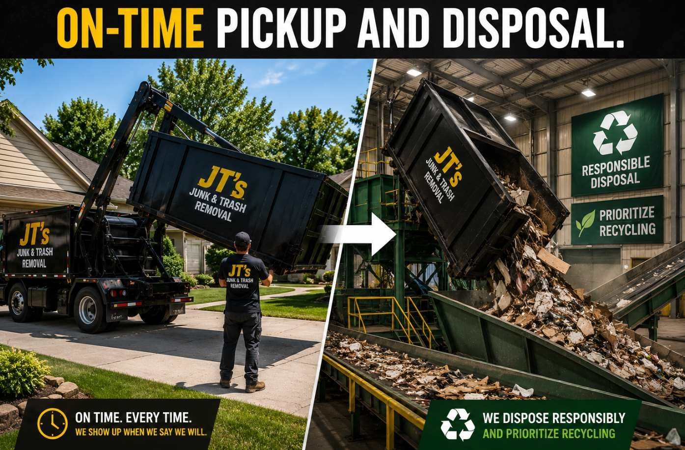 ON-TIME PICKUP AND DISPOSAL