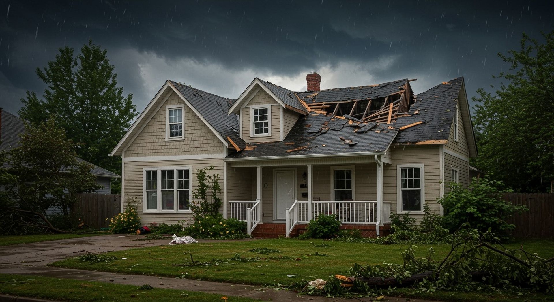 Roof Damaged by Storm