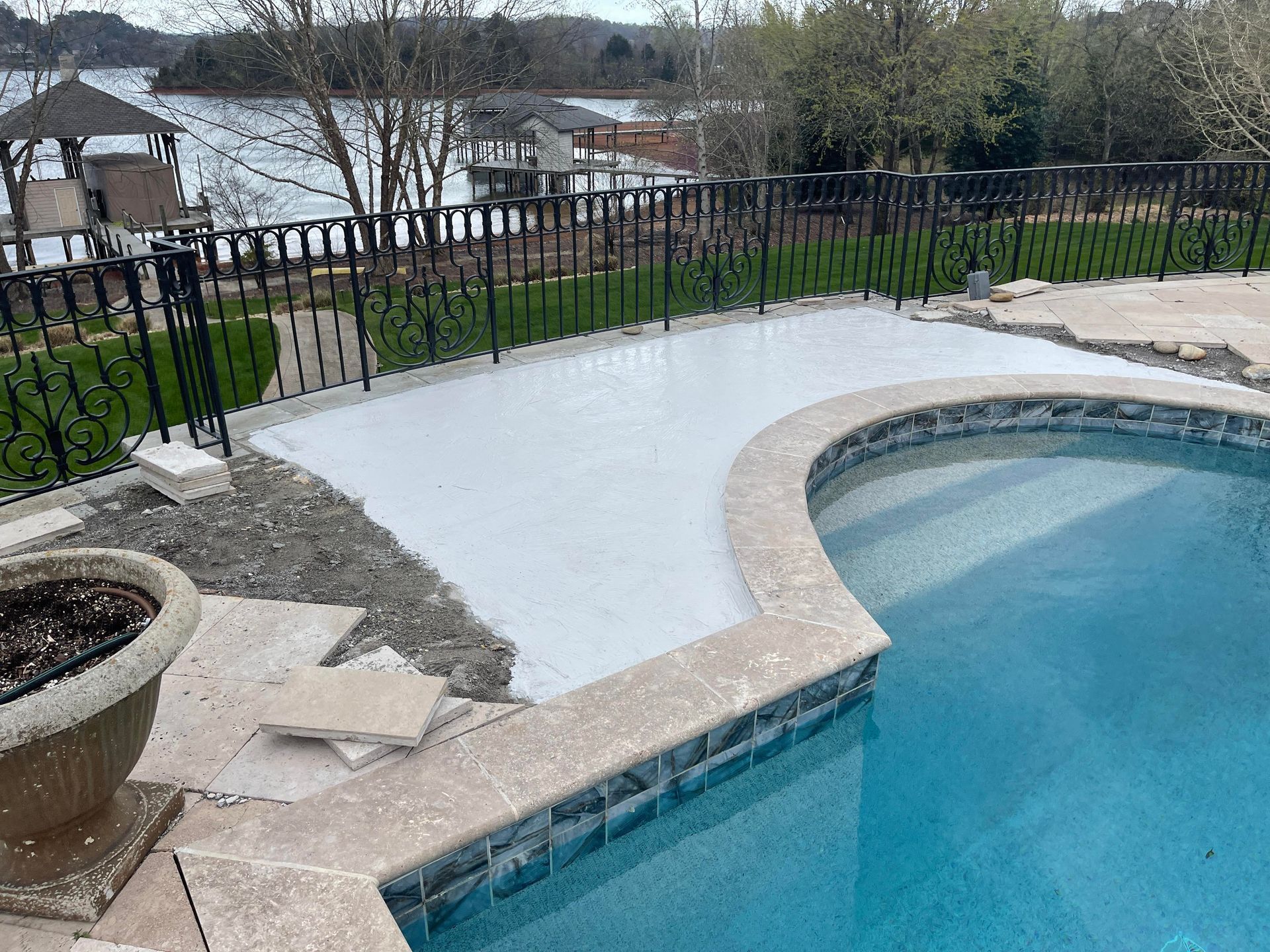 Pool deck coating