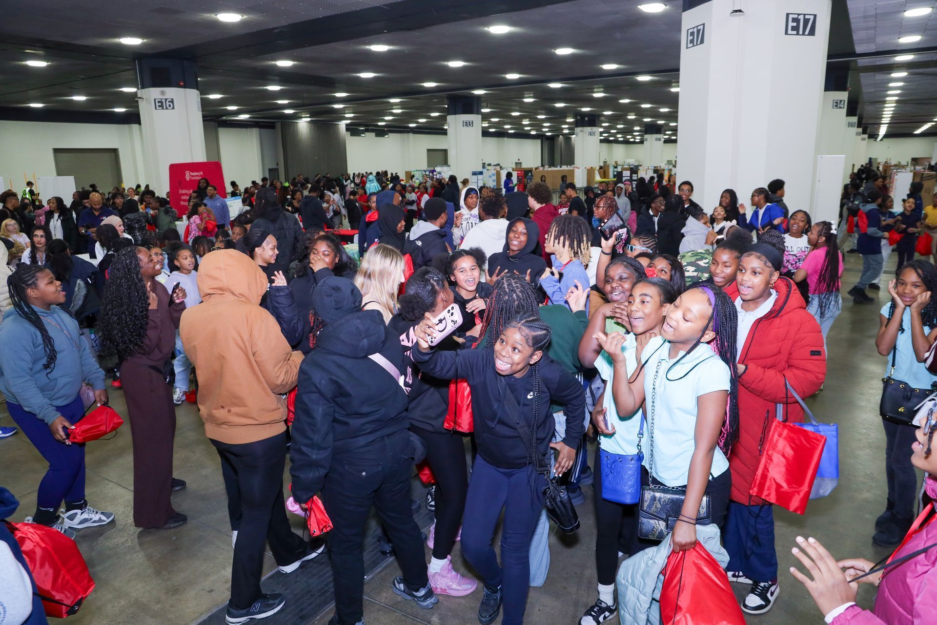 A large crowd of scholars at a CODE313 event