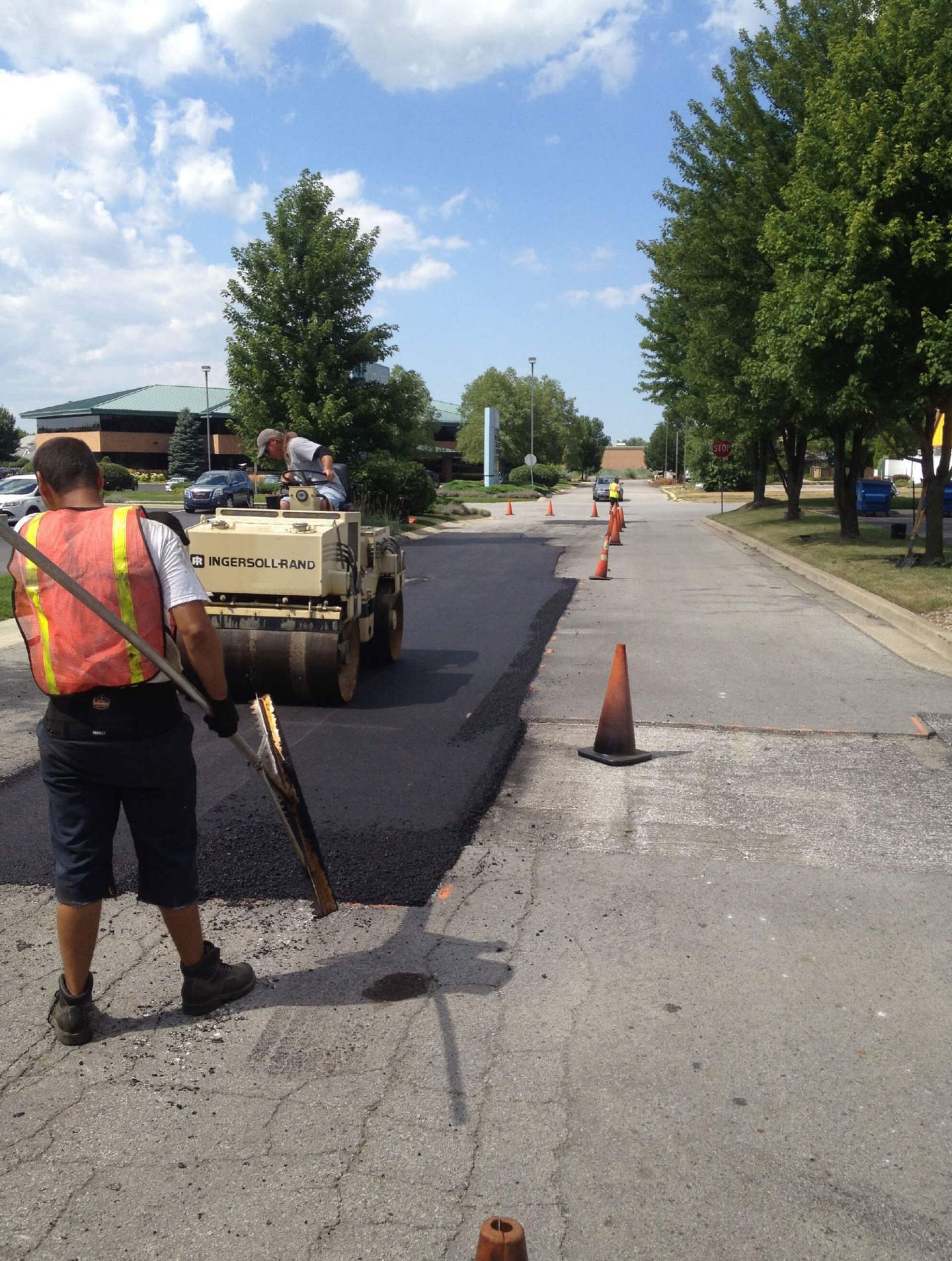 Paver Machine And Road Roller — Schereville, IN — Ristich Asphalt Paving Inc
