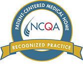 The logo for ncqa is a patient centered medical home recognized practice.
