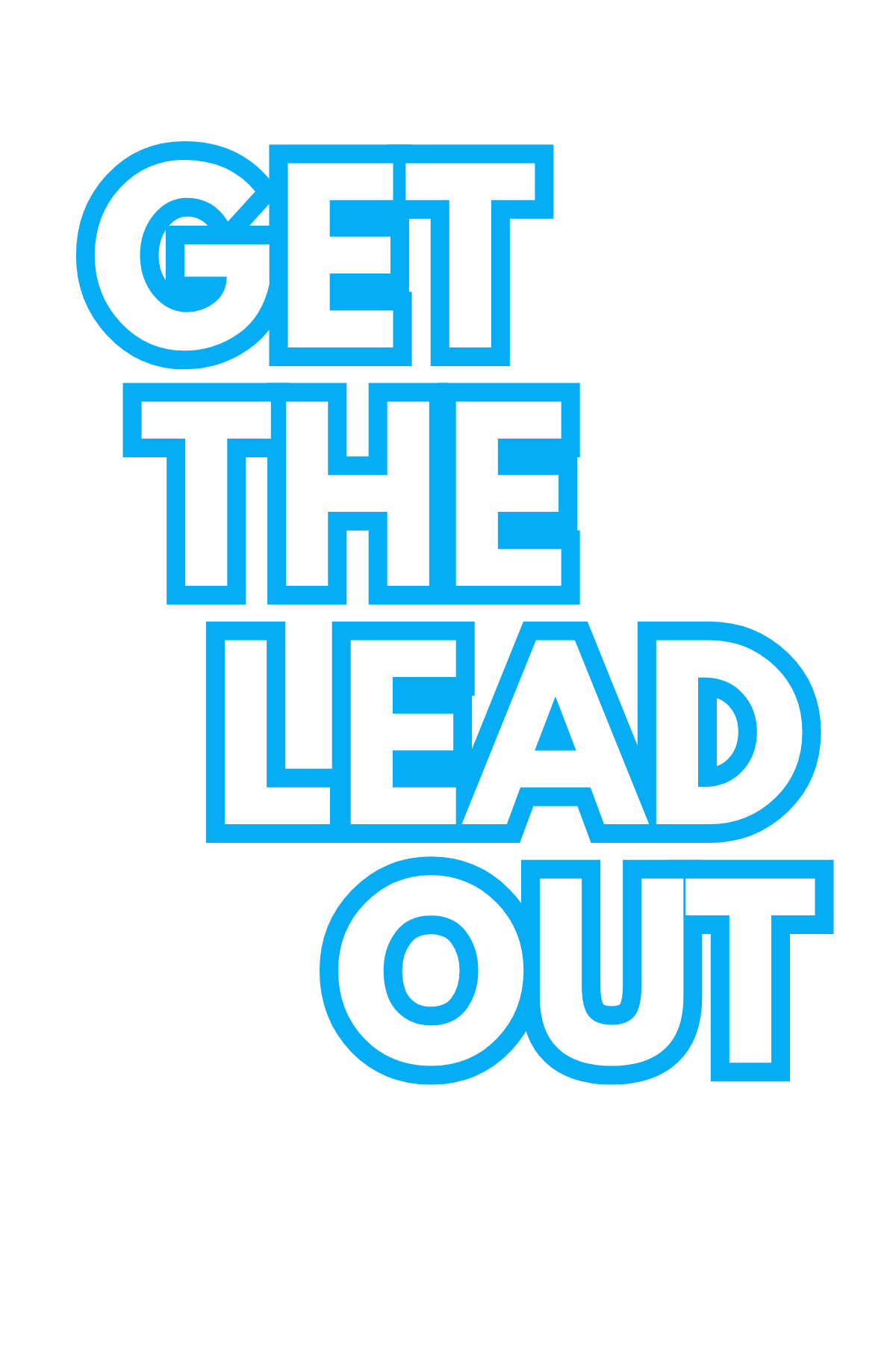 Blue text on white background: