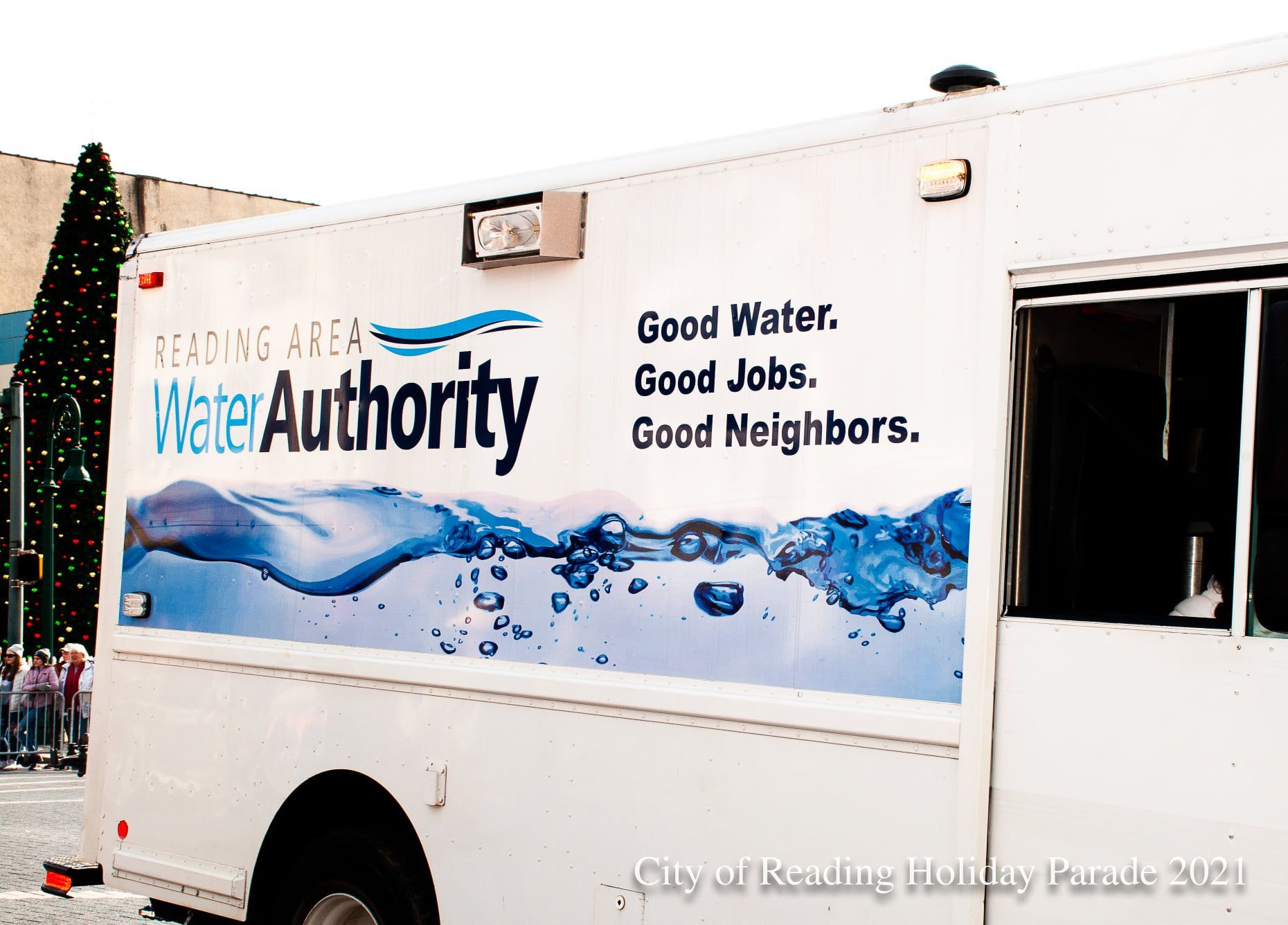 White truck with