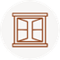 Window icon in a circle