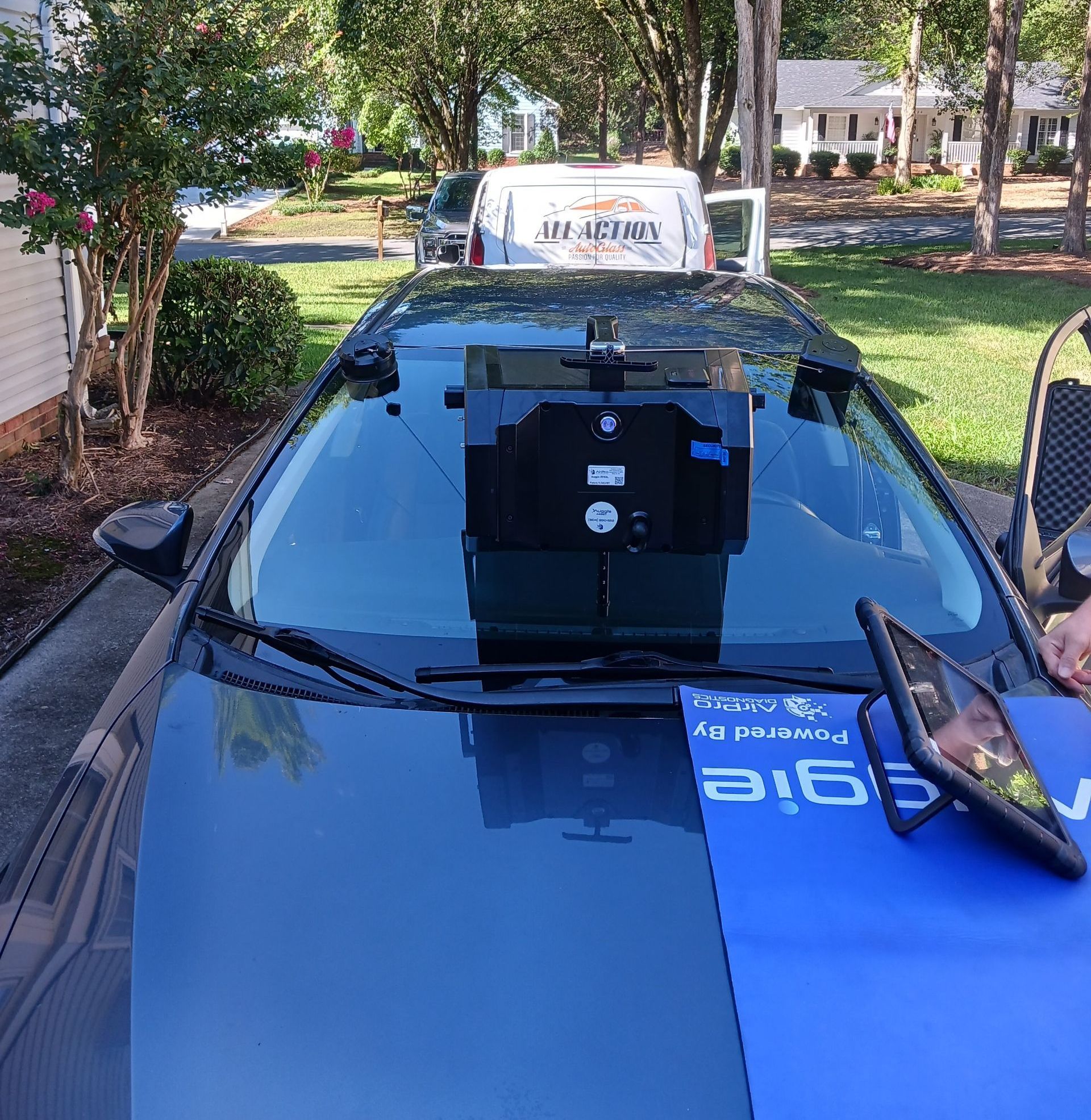 All Action Auto Glass Performing ADAS Calibration For an Insurance Claim In South Carolina All Action Auto Glass Performing ADAS Calibration For an Insurance Claim In South Carolina