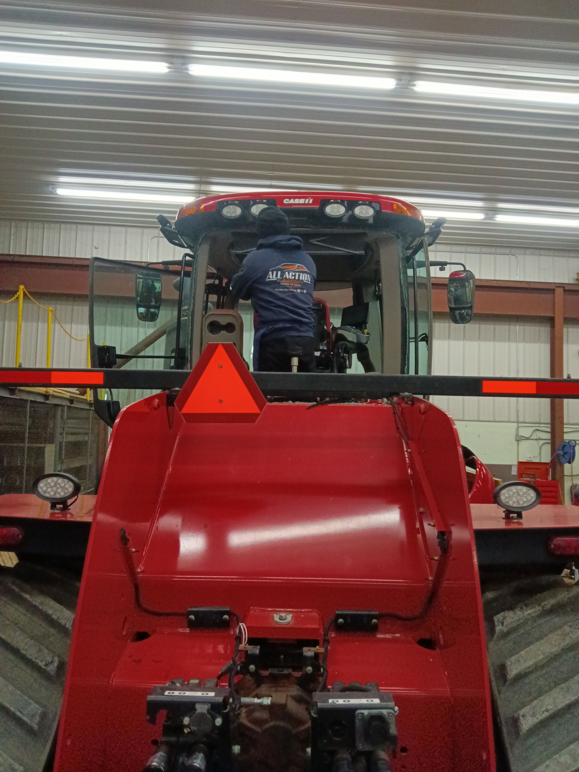Windshield replacement on heavy equipment in Charlotte, NC