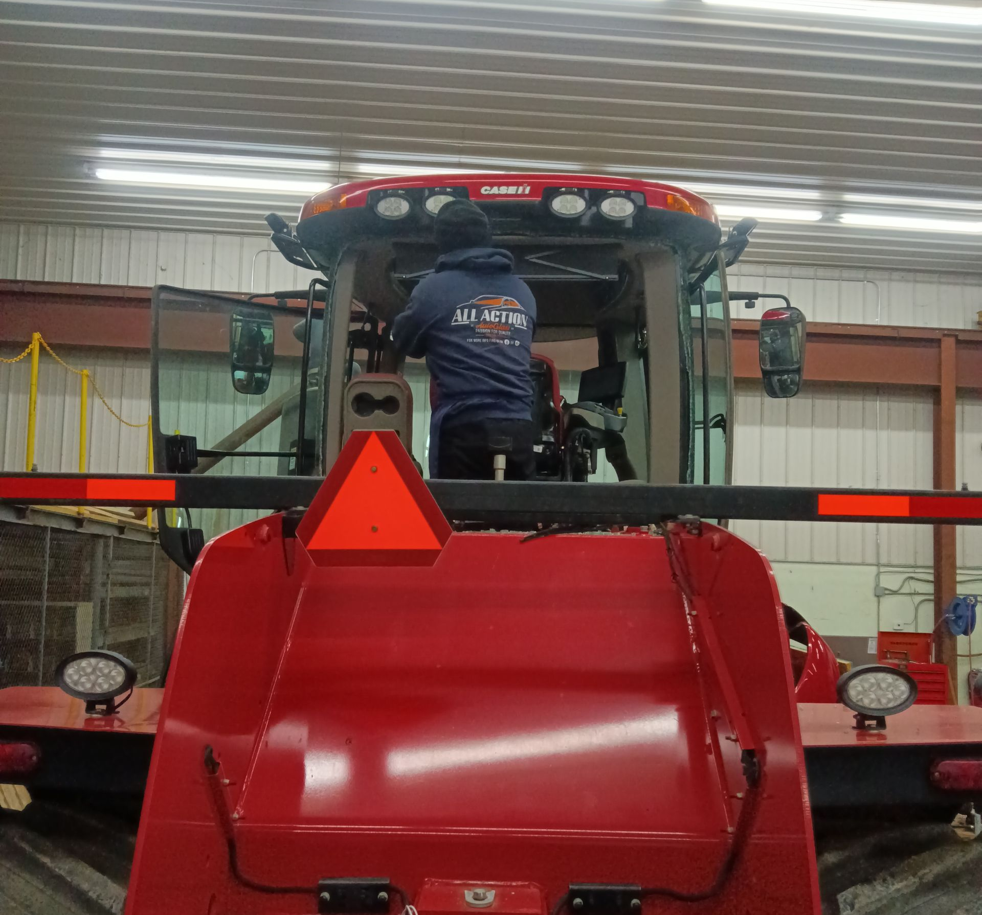 Heavy equipment glass replacement near Gastonia, NC