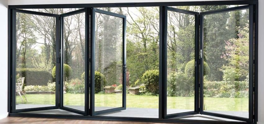 Black bifold doors — Bifold Doors in Tamworth, NSW
