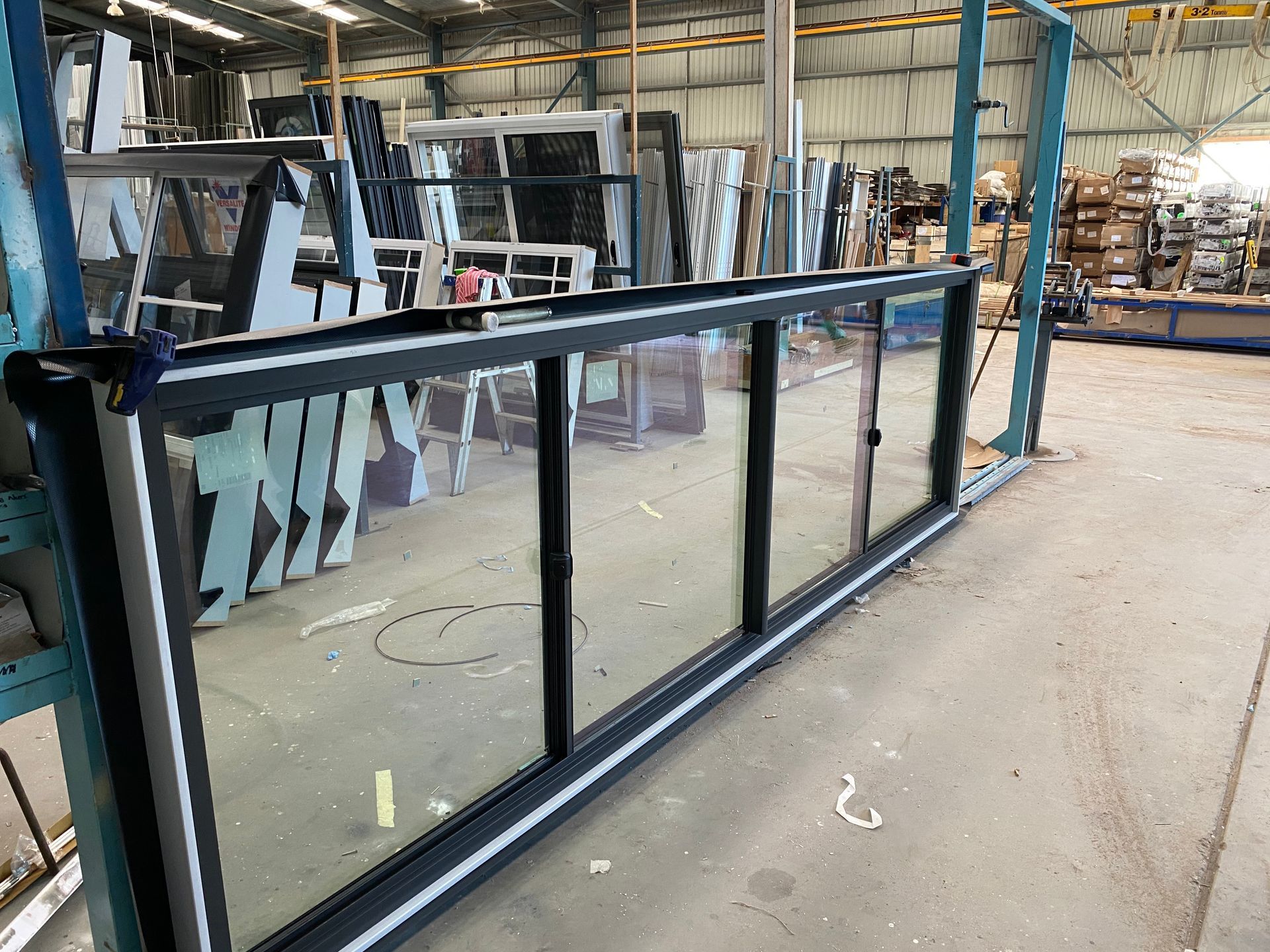 Modern sliding shutters on aluminium track —Sliding Windows in Tamworth, NSW