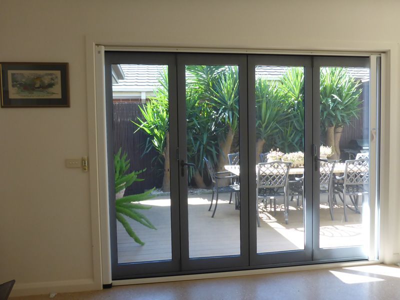 Dark brown bifold doors — Bifold Doors in Tamworth, NSW
