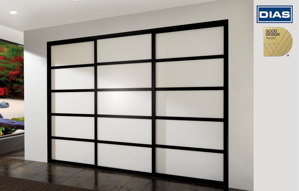 Modern apartment interior with huge wardrobe — Sliding Wardrobe Doors in Tamworth, NSW