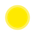 A yellow circle with a white border on a white background.