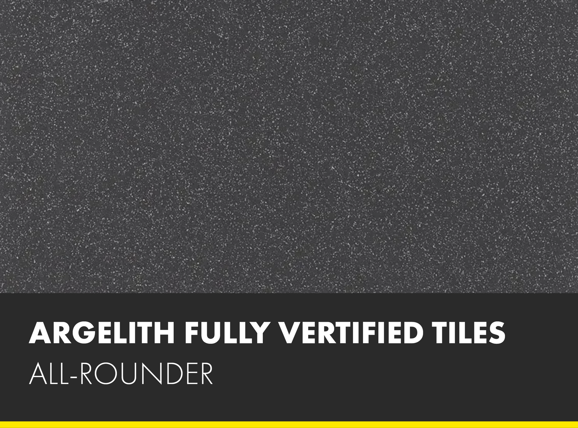A black background with a yellow border that says 