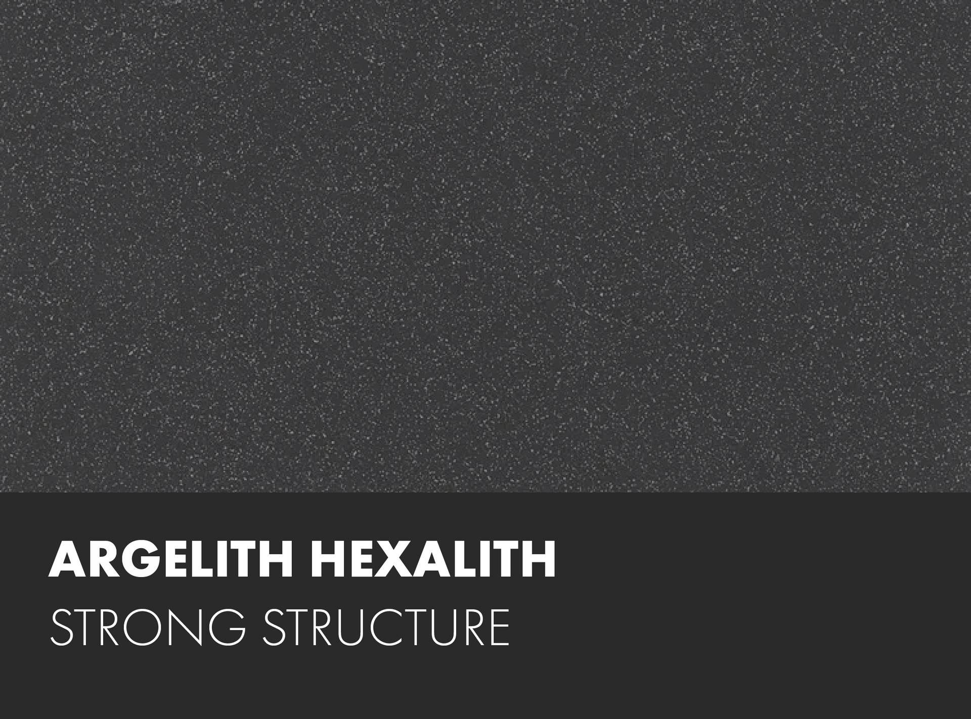A black background with the words argelith hexalith strong structure
