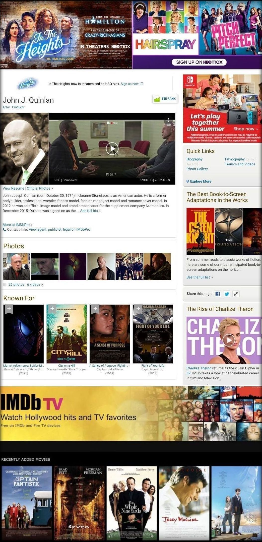 Actor & Model John J. Quinlan IMDb 6-2021 #JohnQuinlan #JohnJQuinlan