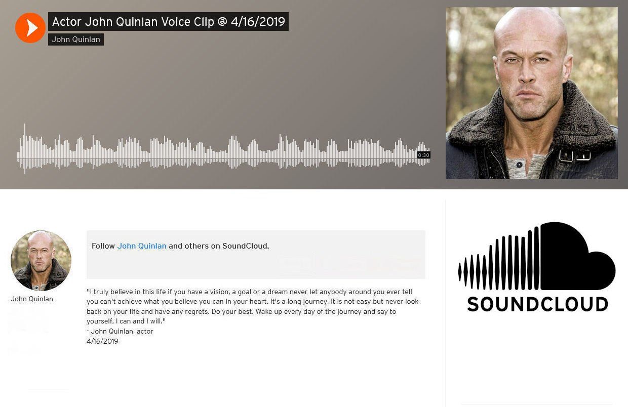Actor John J. Quinlan Voice Clip on SoundCloud