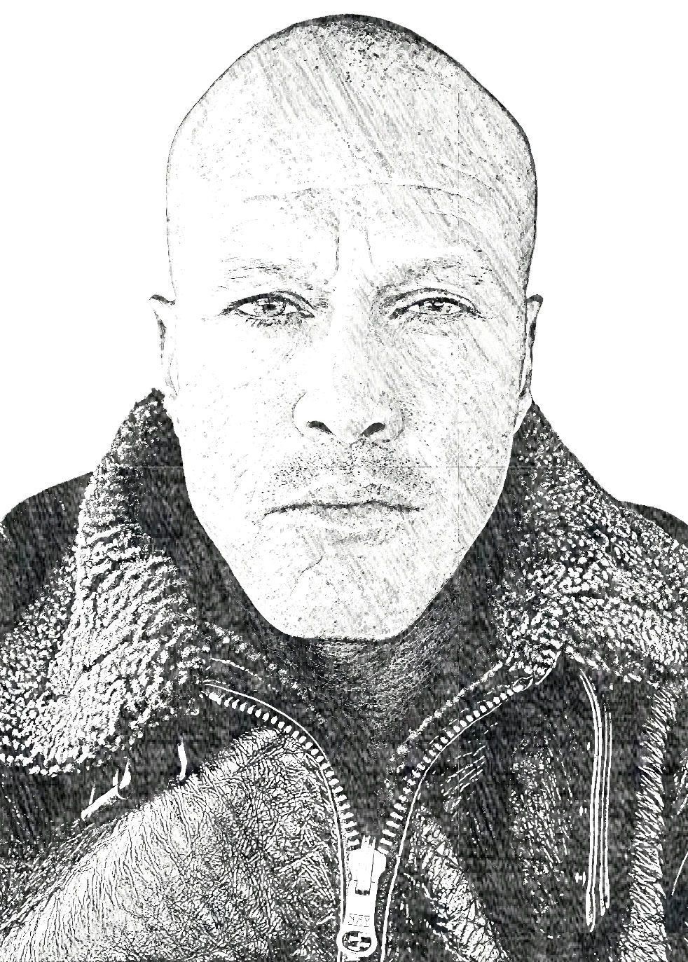 John Stoneface Quinlan Black & White Art 2023