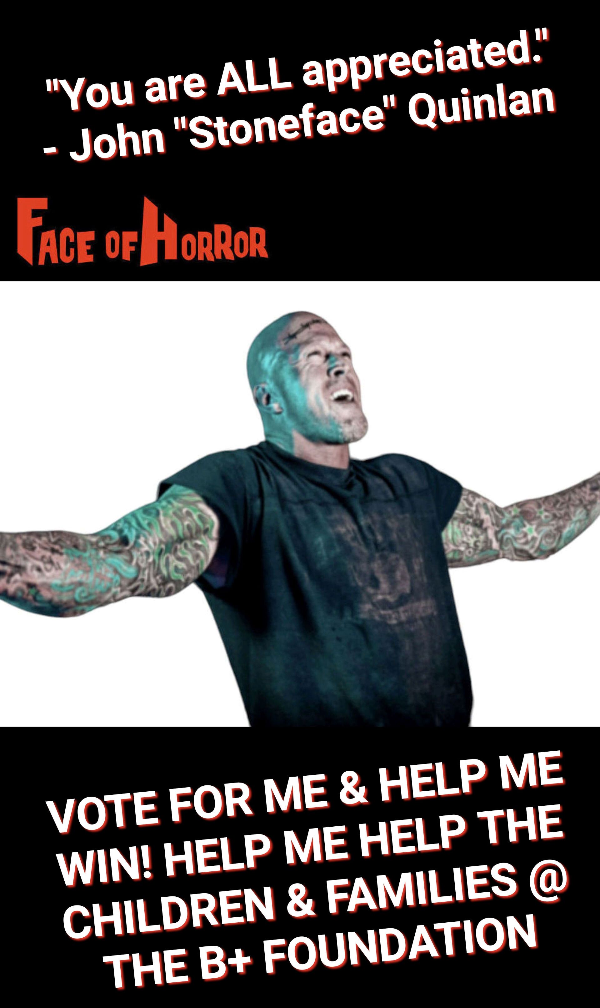 John Stoneface Quinlan Face of Horror 2023