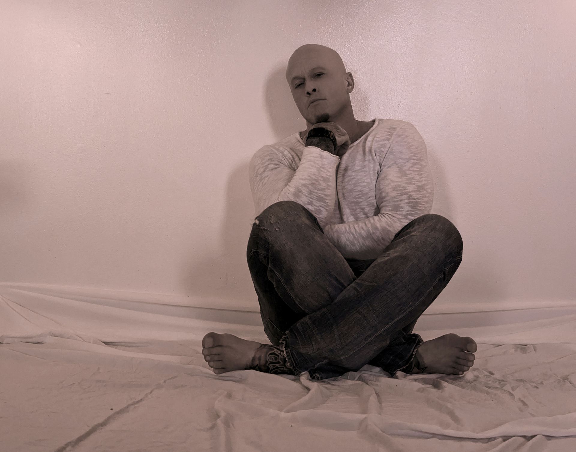 Model & Actor John Stoneface Quinlan Casual Jeans 2-2023