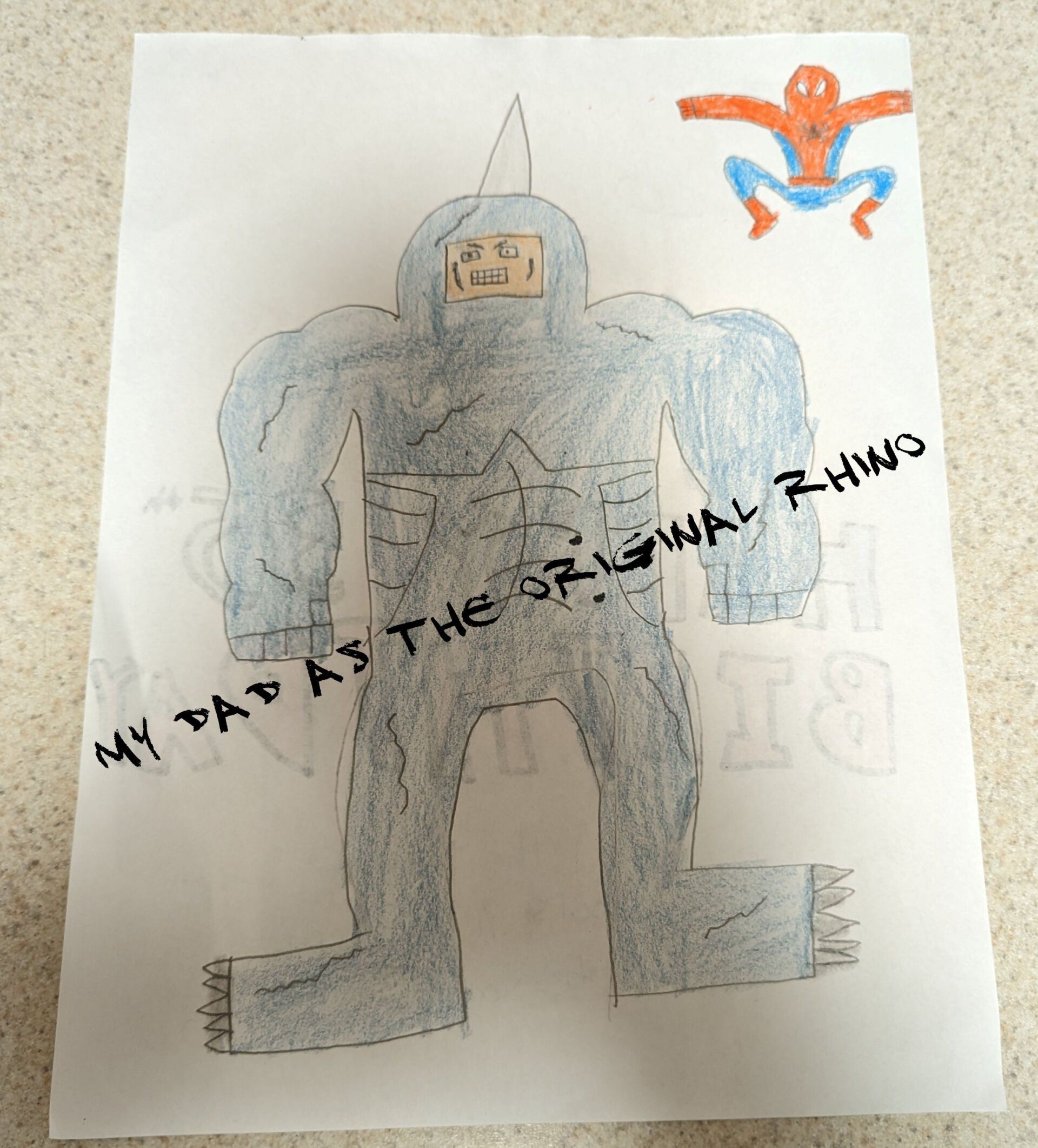 My dad John Quinlan is the Rhino by Cole