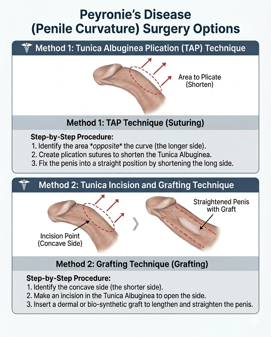Penile curvature correction surgical method at Urogyn Men's Clinic Busan Seomyeon