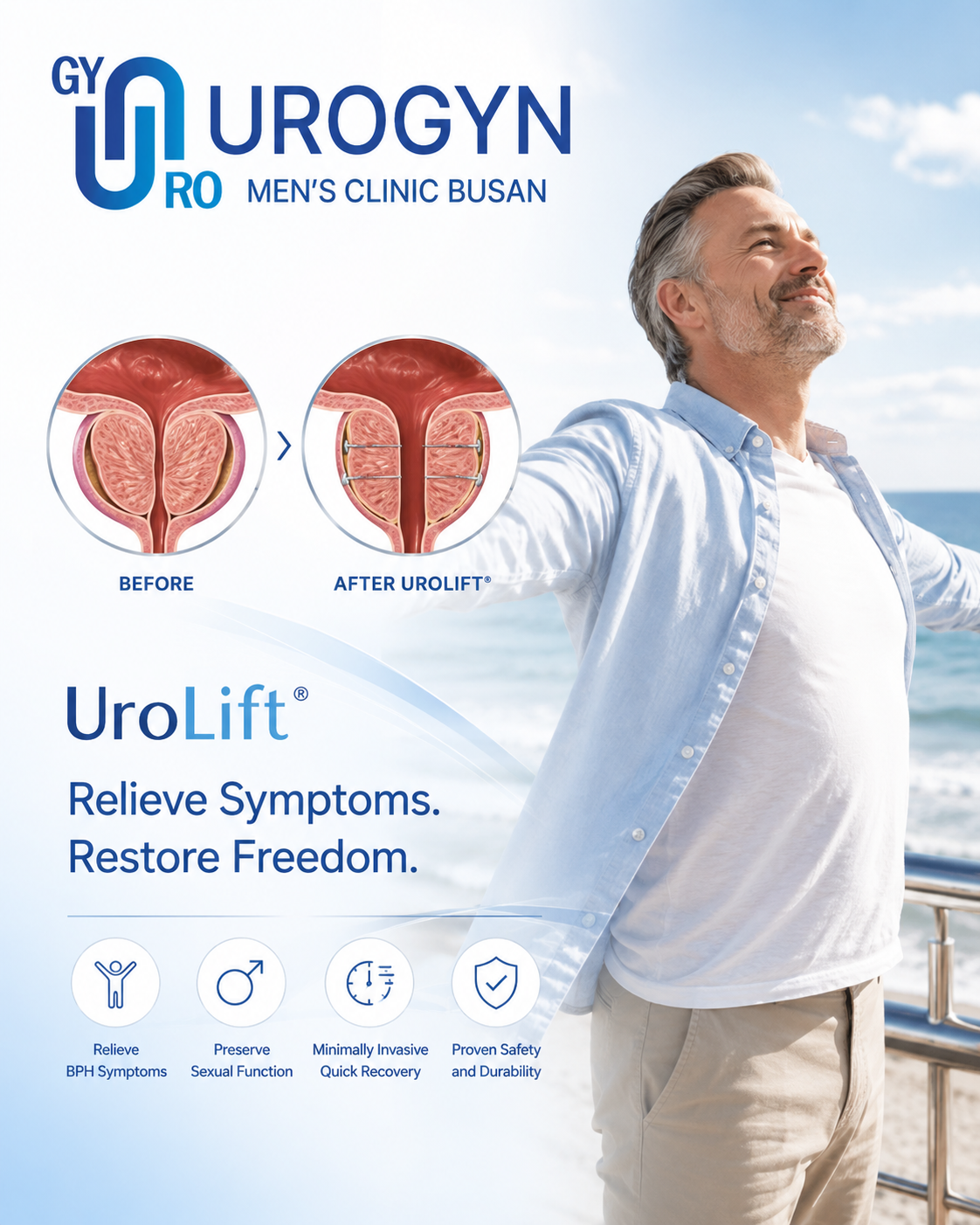 UroLift BPH treatment at Urogyn Men's Clinic Busan Seomyeon