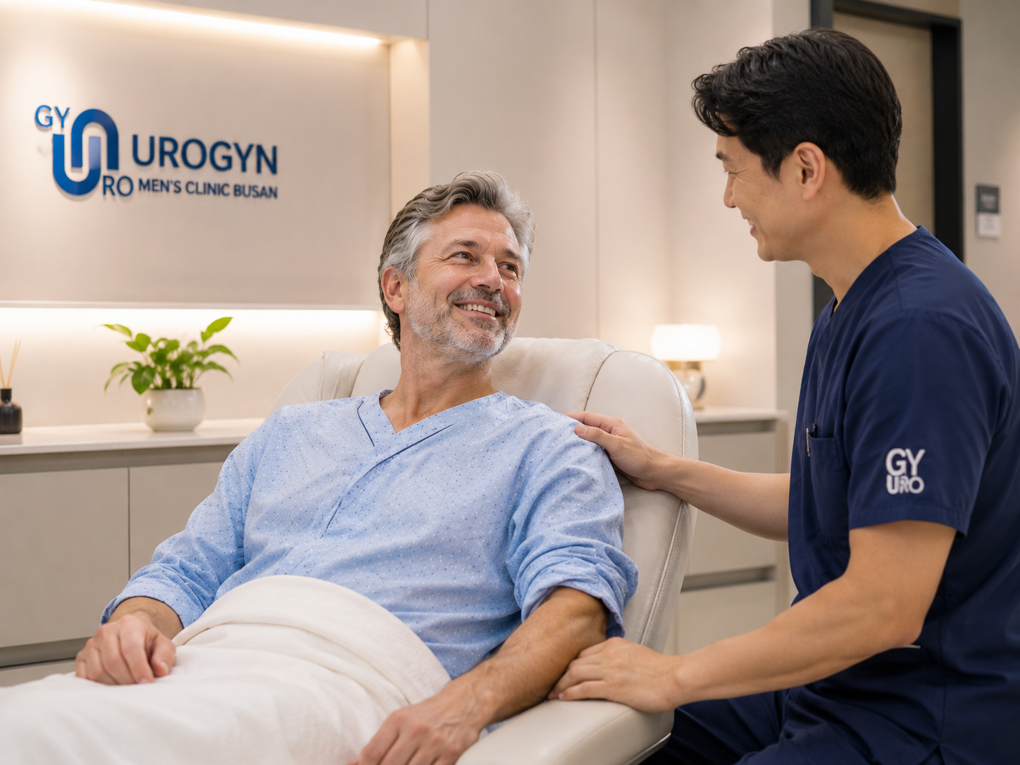 PSA test and uroflowmetry prostate diagnosis at Urogyn Busan