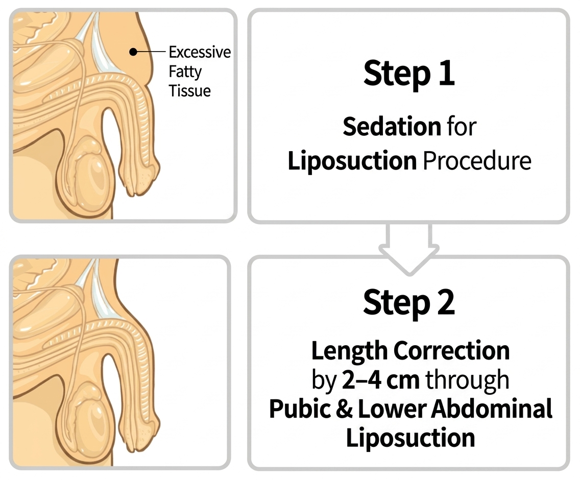 Buried penis correction surgical procedure at Urogyn Men's Clinic Busan Seomyeon