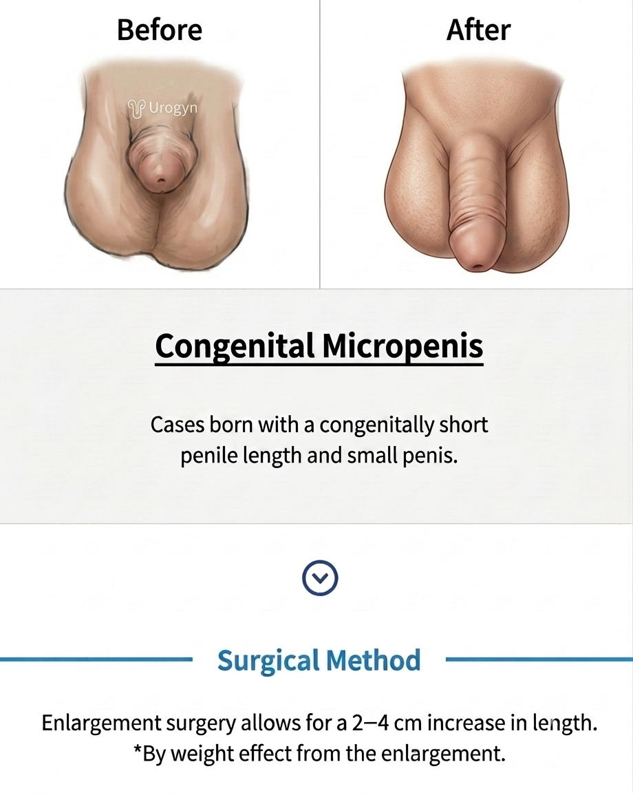 Adult congenital micropenis care procedure at Urogyn Men's Clinic Busan Seomyeon