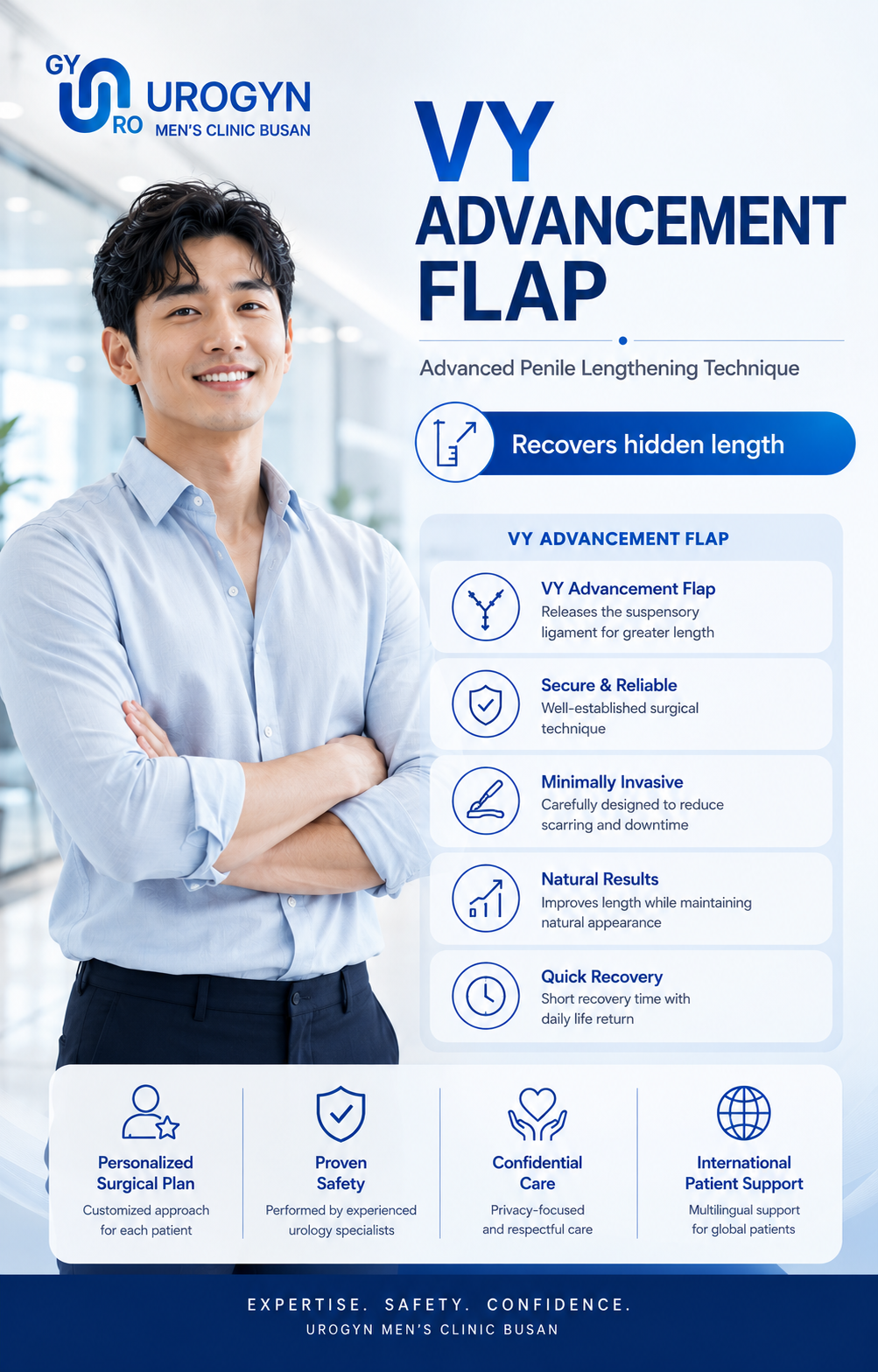 VY advancement flap penile reconstruction at Urogyn Men's Clinic Busan Seomyeon