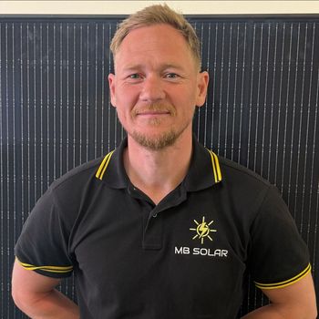 Photo of Nicky Webb of MB Solar.