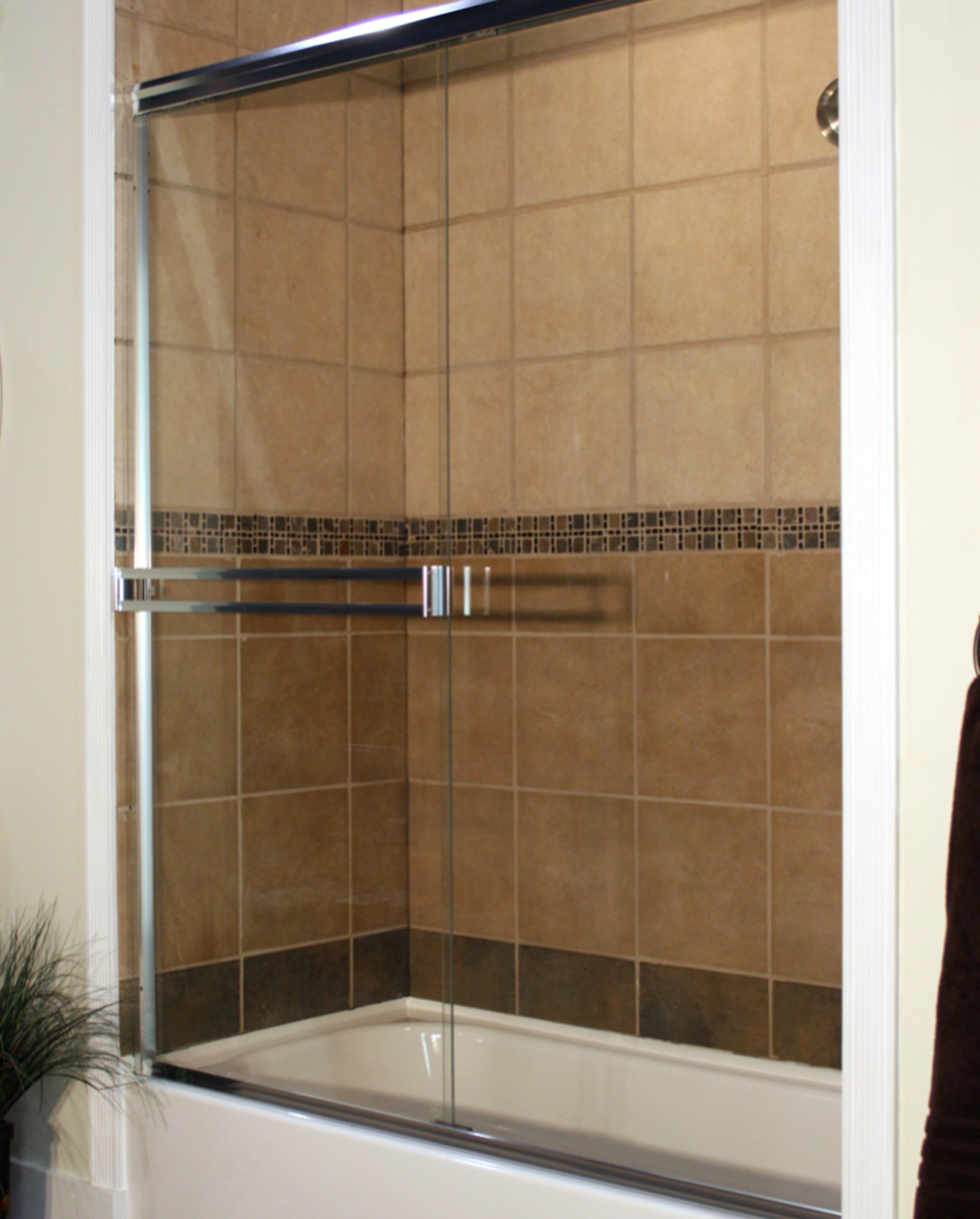 Cardinal chrome over tub