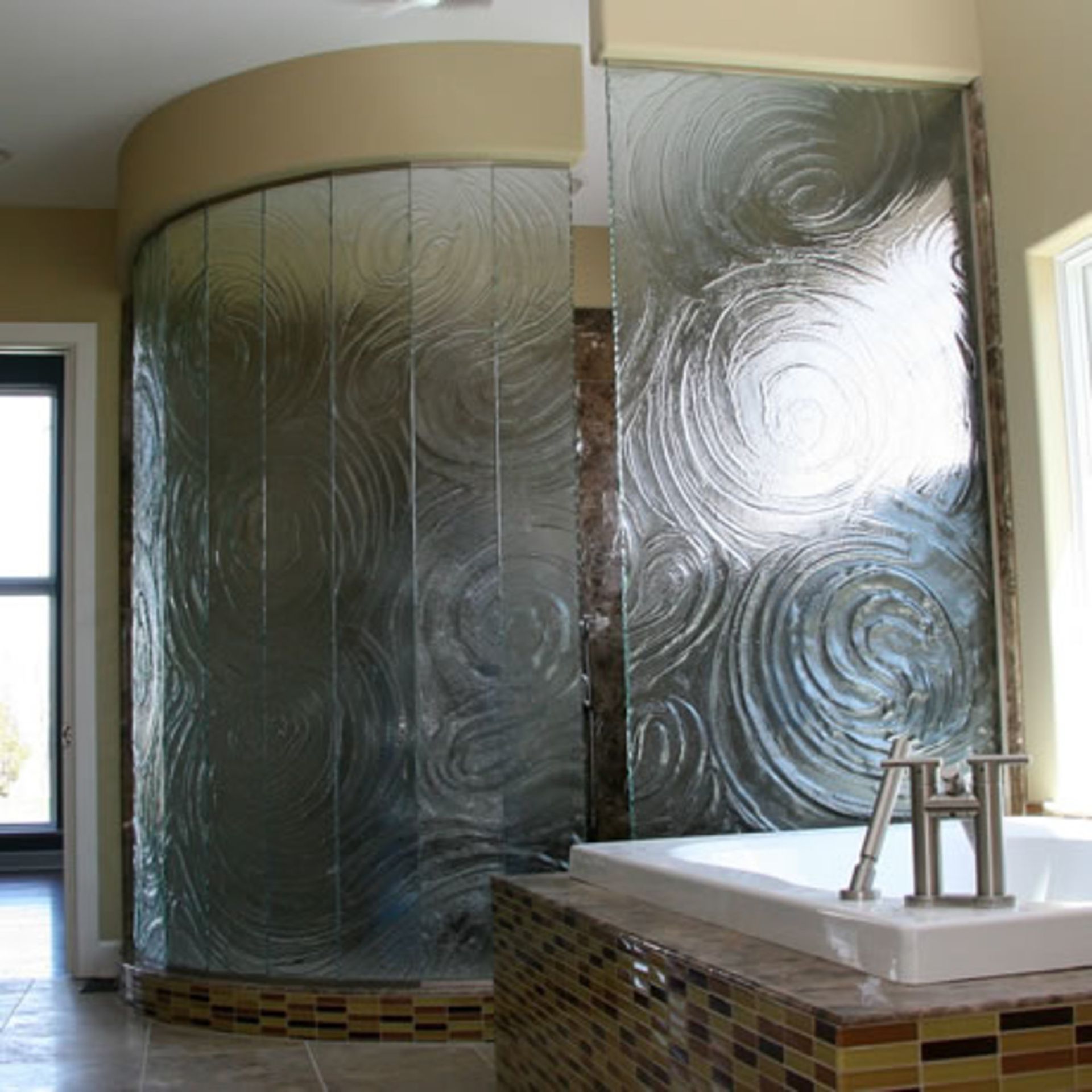 Cast Glass Fixed Panel no door