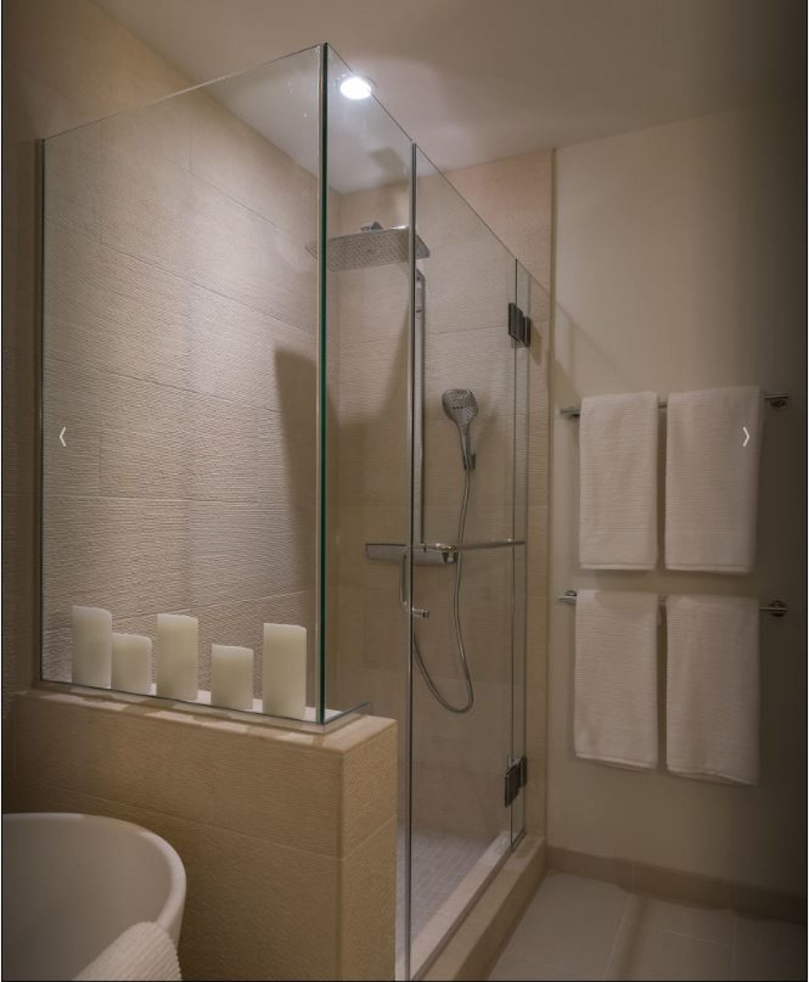 Corner Unit Chrome with Glass to Glass Hinging