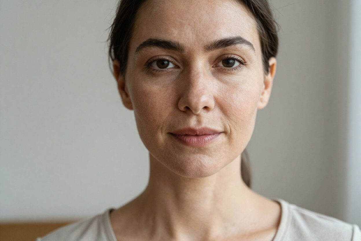 Woman with glowing skin