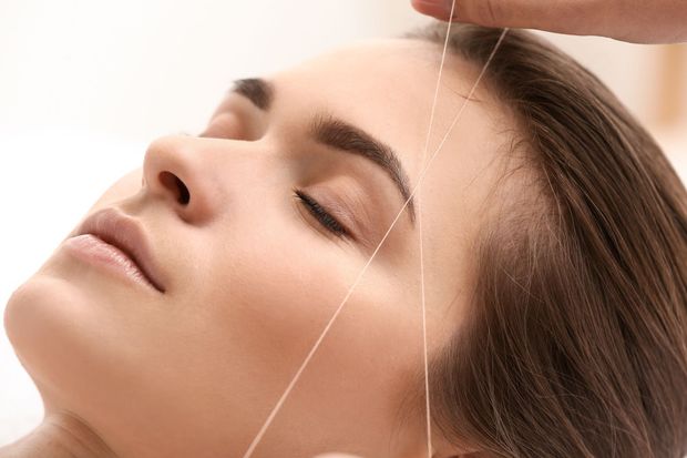 Eyebrow threading