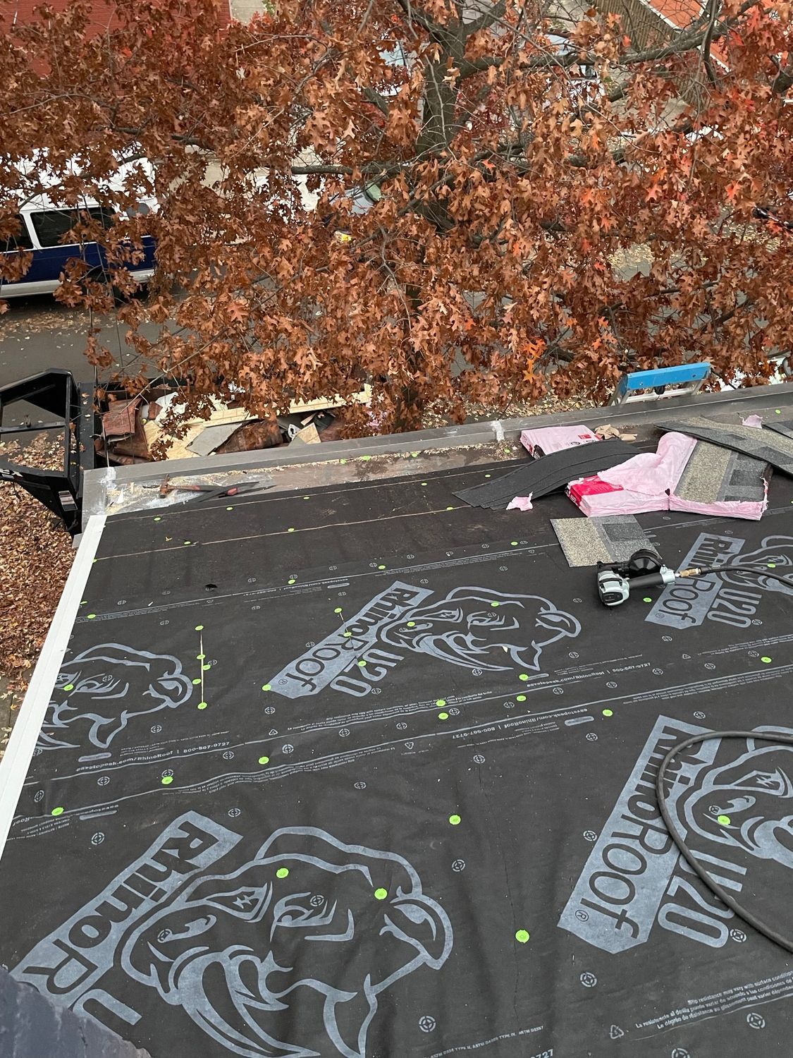 A roof replacement in Cincinnati, OH by Gold Peak Roofing