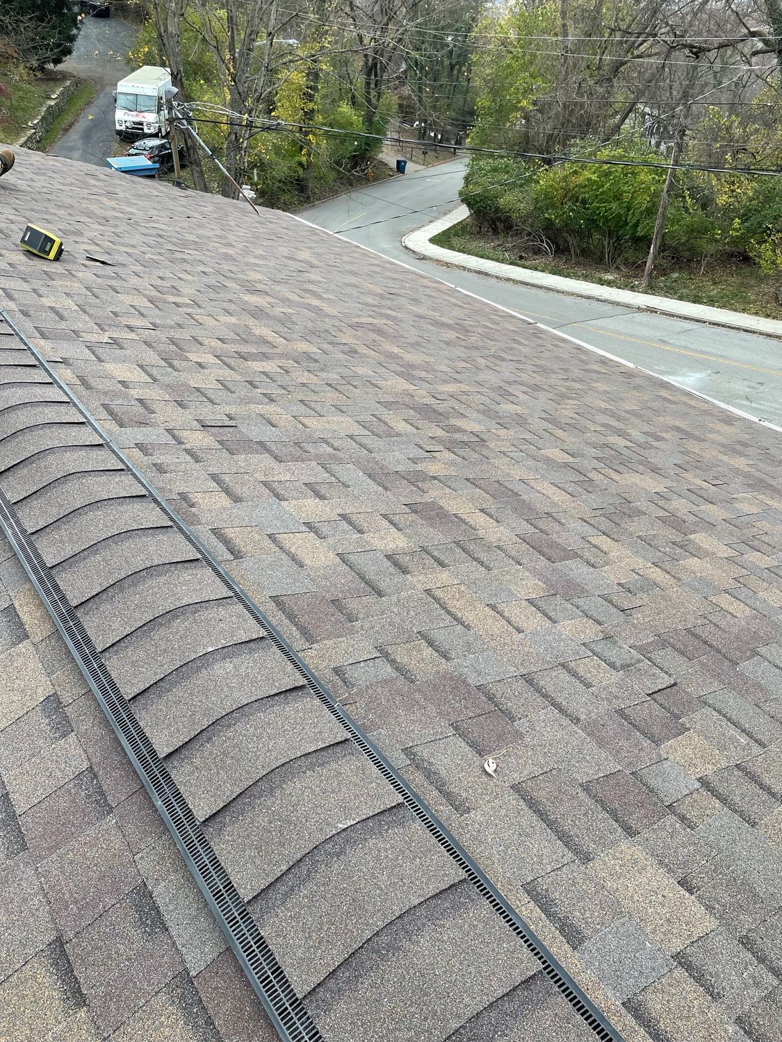 A roof installation in Covington, KY by Gold Peak Roofing