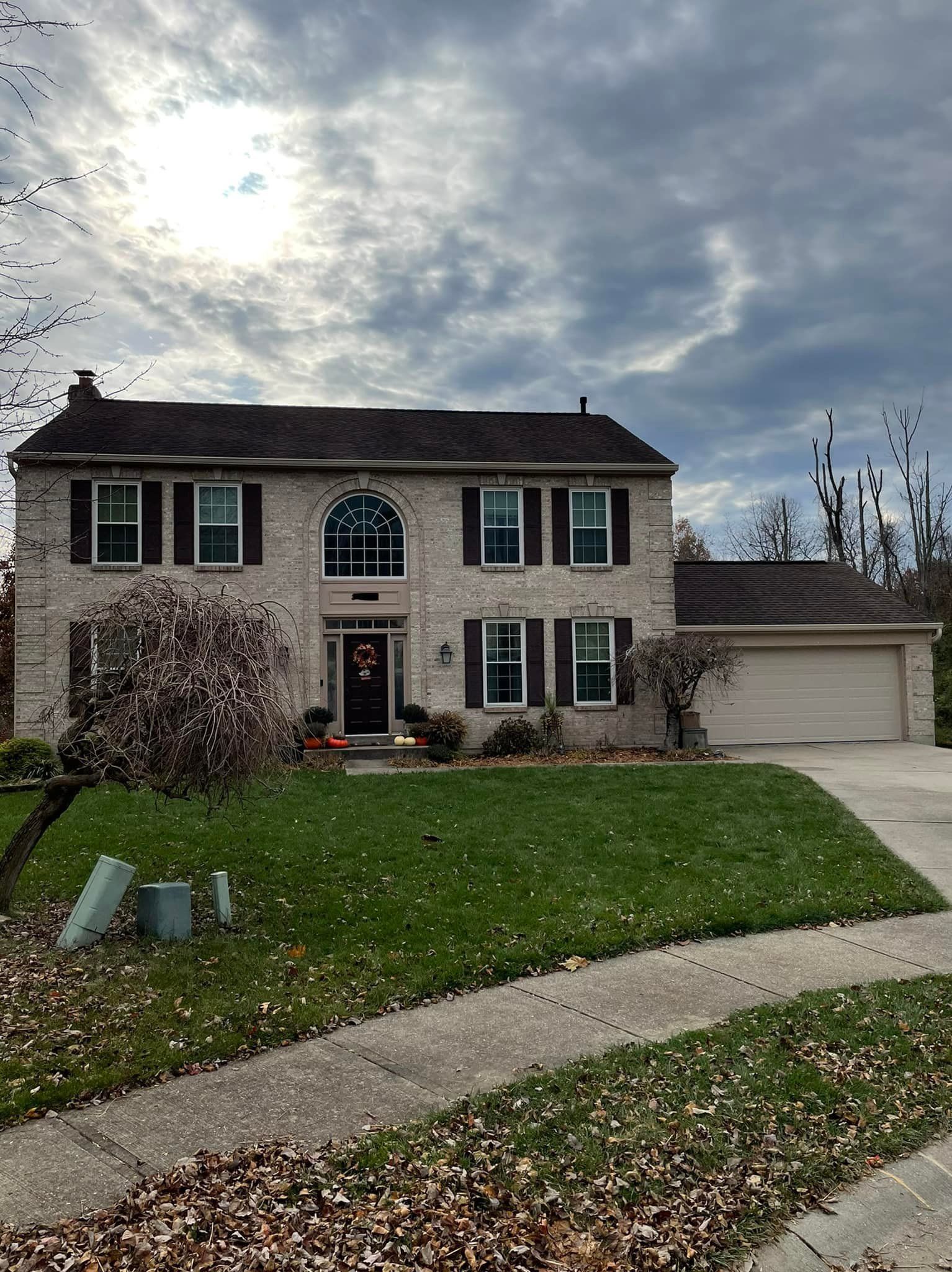 A roof installation in Cincinnati, OH by Gold Peak Roofing