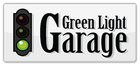 Green Light Garage logo with a traffic light and black-and-green text on a white background