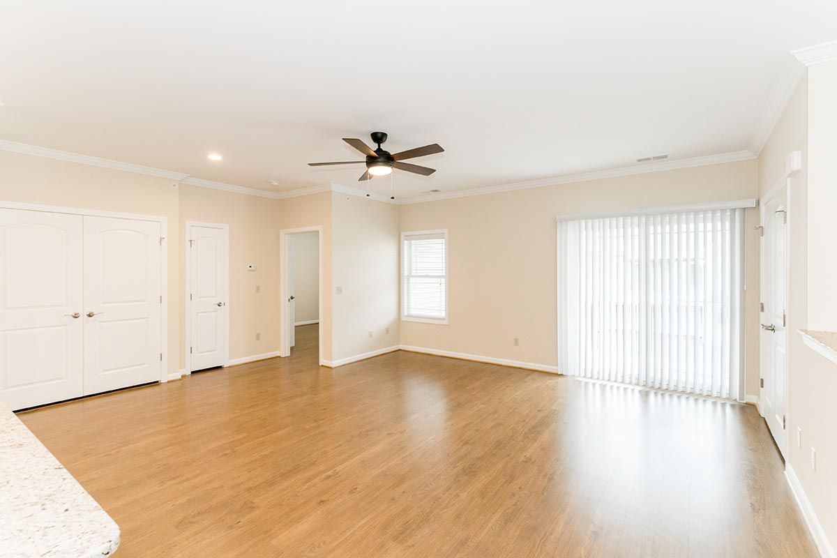 Living room with plenty of natural light