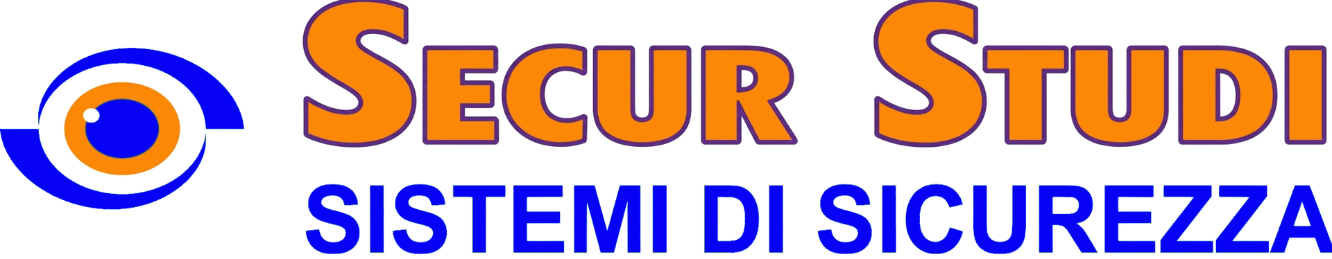 Logo di Secur Studi: icona blu e arancione con testo &ldquo;SECUR STUDI&rdquo; e &ldquo;SISTEMI DI SICUREZZA&rdquo;